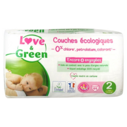 copy of Love & Green Couches Hypoallergéniques Taille 2 - 52 couches