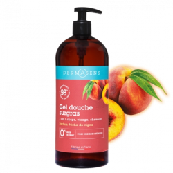 Dermasens Gel Douche Surgras 3 en 1 Pêche de vigne
