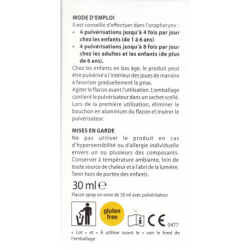 Aboca Salvigorge 2ACT Spray sans alcool (adultes et enfants à partir d'un an) - 30 ML