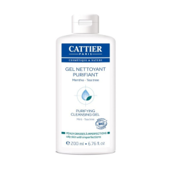 Cattier Gel Nettoyant Purifiant Peaux Grasses à Imperfections 200ML